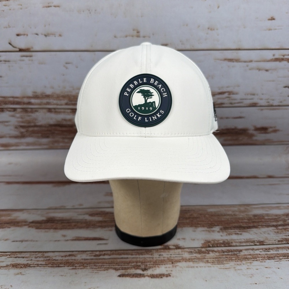 Branded Bills White Golf Hat Pebble Beach Resort Adjustable